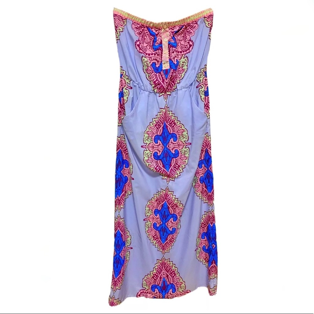 Glam Size L printed sleeveless summer maxi dress